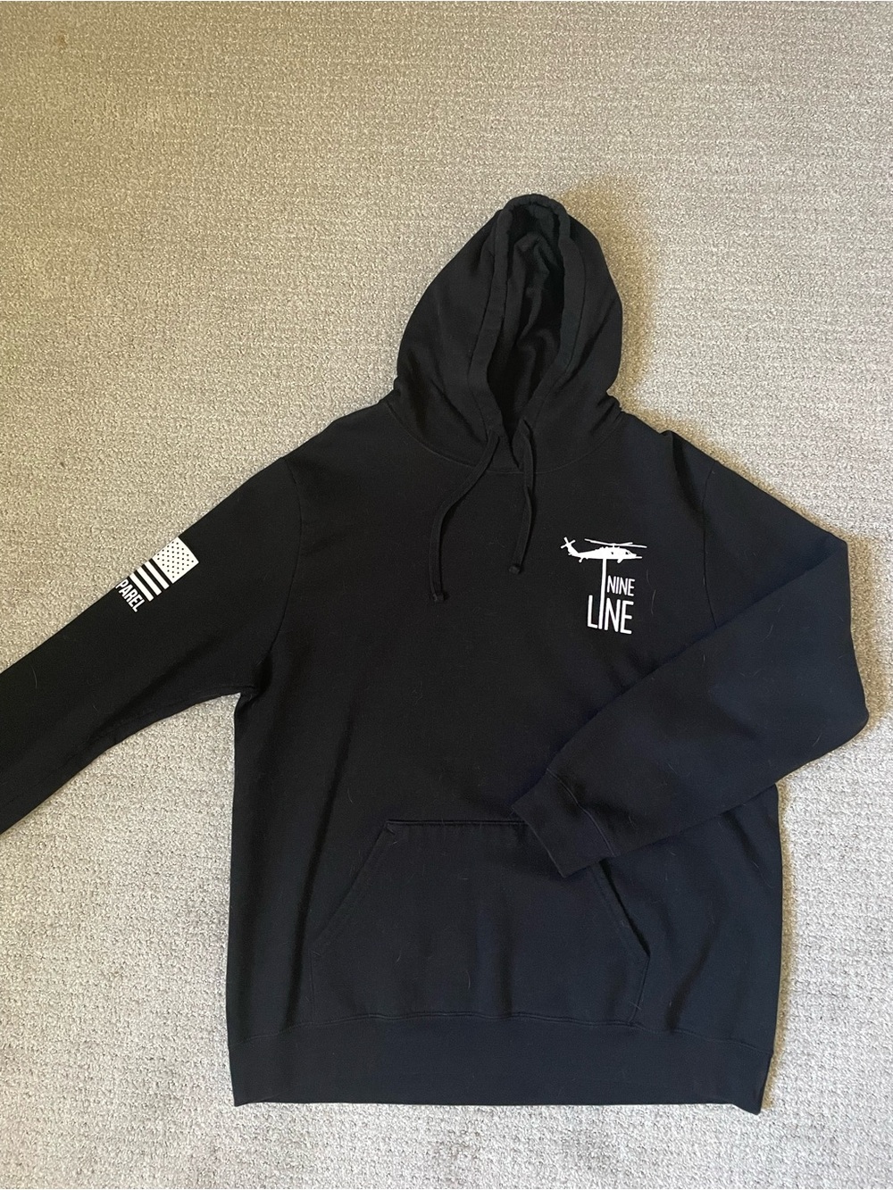 Nine Line Black Men's Pullover Hoodie